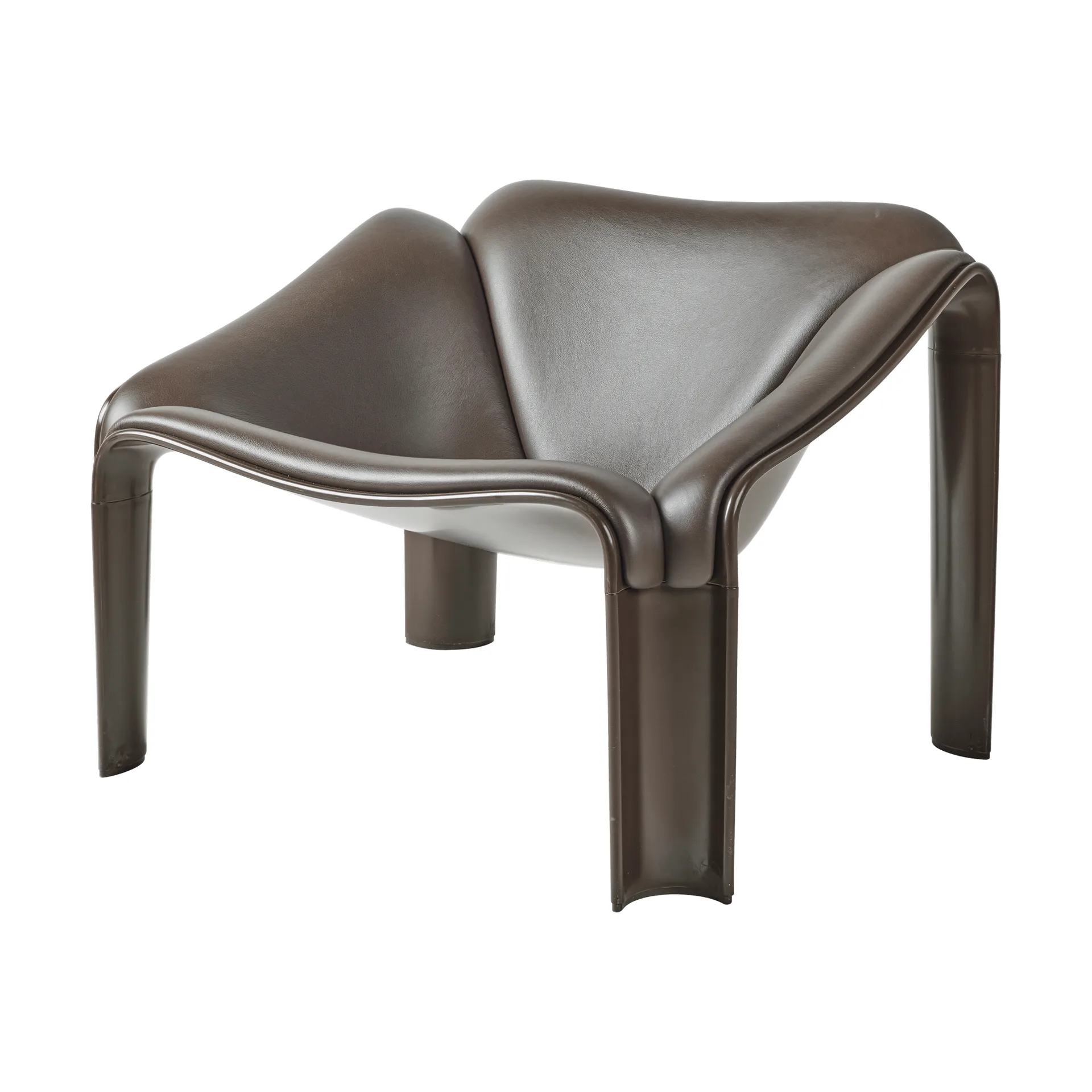 F300 loungestol, Molé-smooth lær coffee GUBI