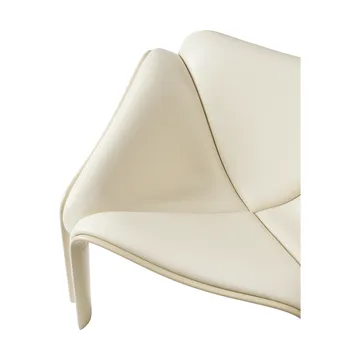F300 loungestol - Pastel green-Smooth lær Cream - GUBI