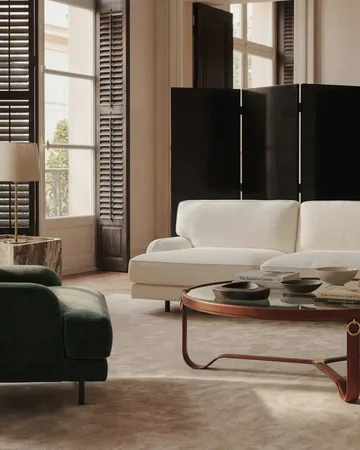 Flaneur 2-seters sofa - Asator 0984-matt svart, 2-seter - GUBI