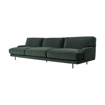 Flaneur 3-seters sofa - Asator 0984-matt svart, 3-seter - GUBI