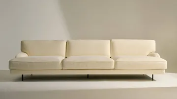 Flaneur 3-seters sofa - Bouclé-matt svart, 3-seter - GUBI