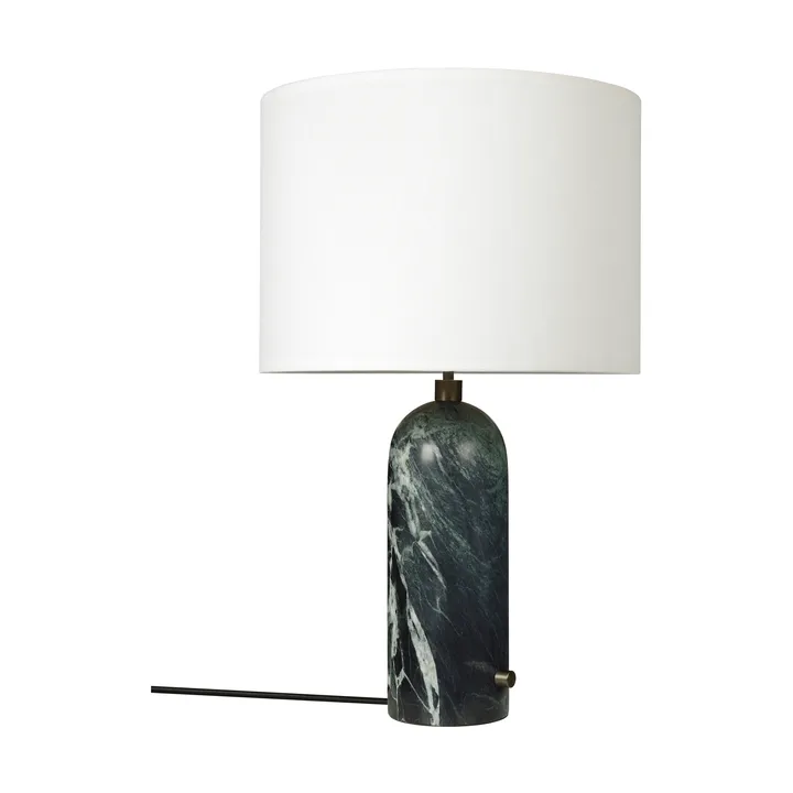 Grahvity L bordlampe - Emerald marble-white - GUBI
