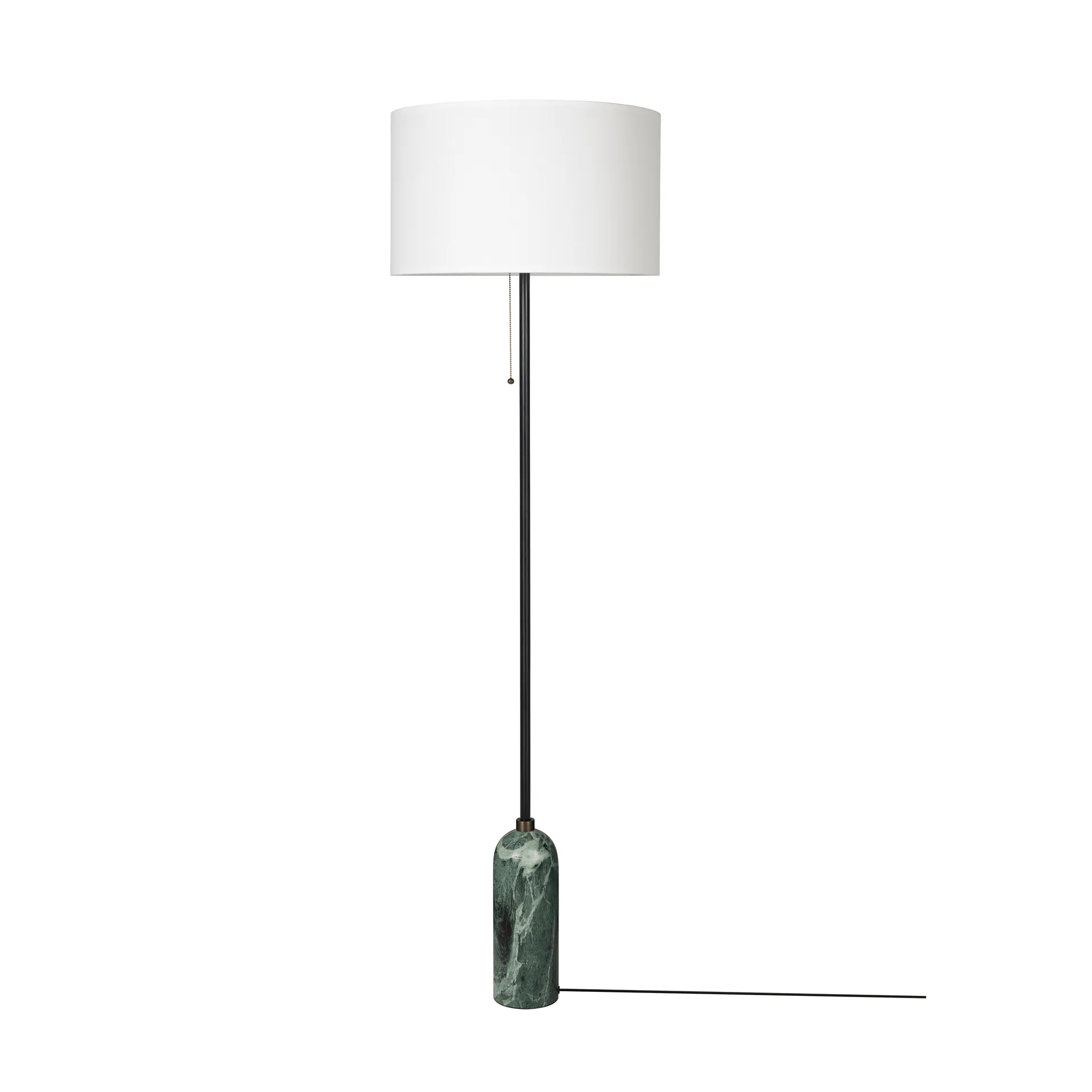 Gravity gulvlampe , Emerald marble-white GUBI