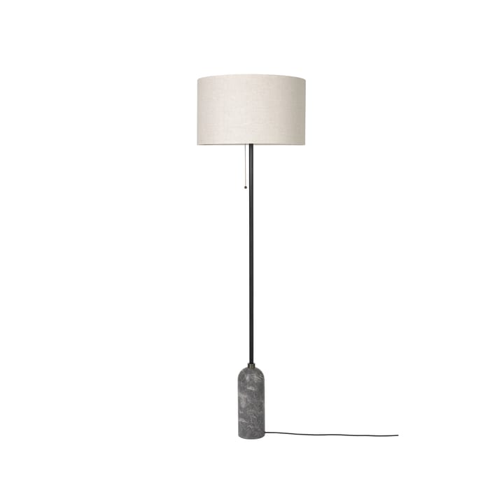 Gravity gulvlampe  - grå marmor/canvas - GUBI