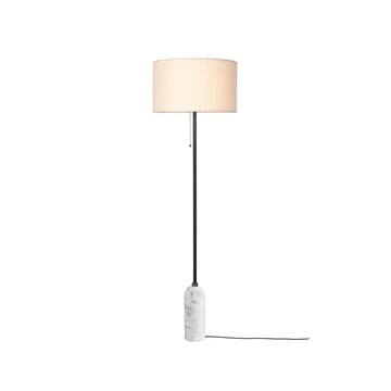 Gravity gulvlampe  - hvit marmor/canvas - GUBI
