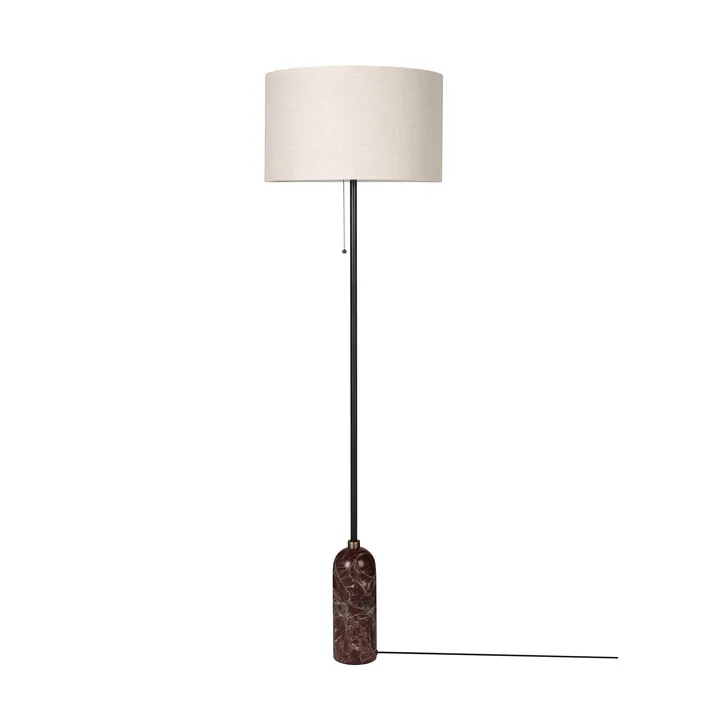 Gravity gulvlampe  - Maroon marble-canvas - GUBI