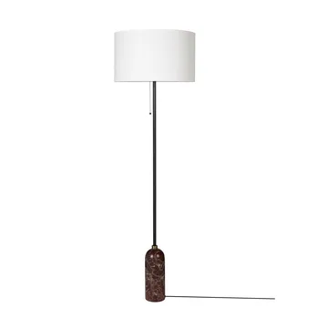 Gravity gulvlampe  - Maroon marble-white - GUBI