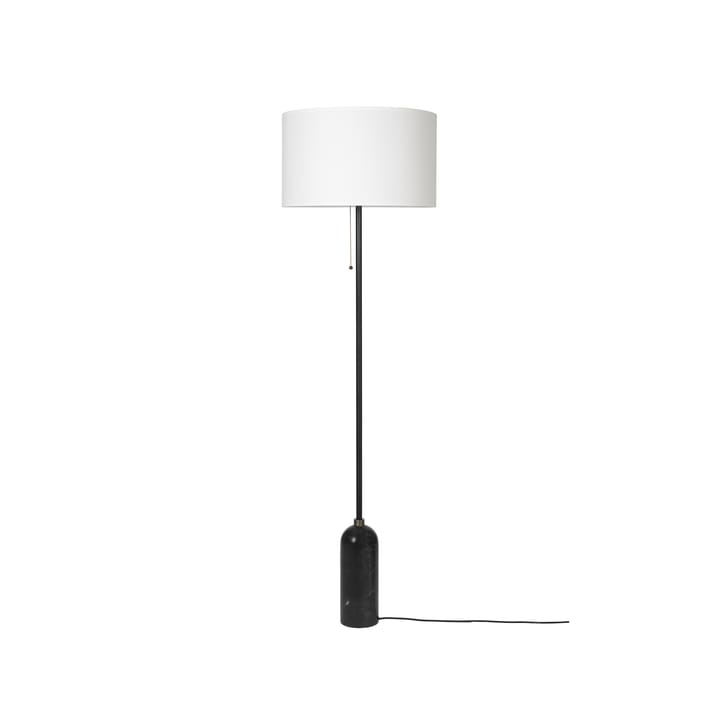 Gravity gulvlampe  - sort marmor/hvit - GUBI