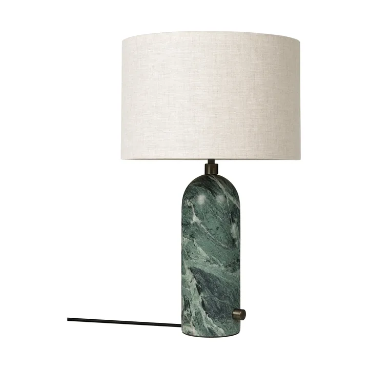 Gravity S bordlampe - Emerald marble-canvas - GUBI