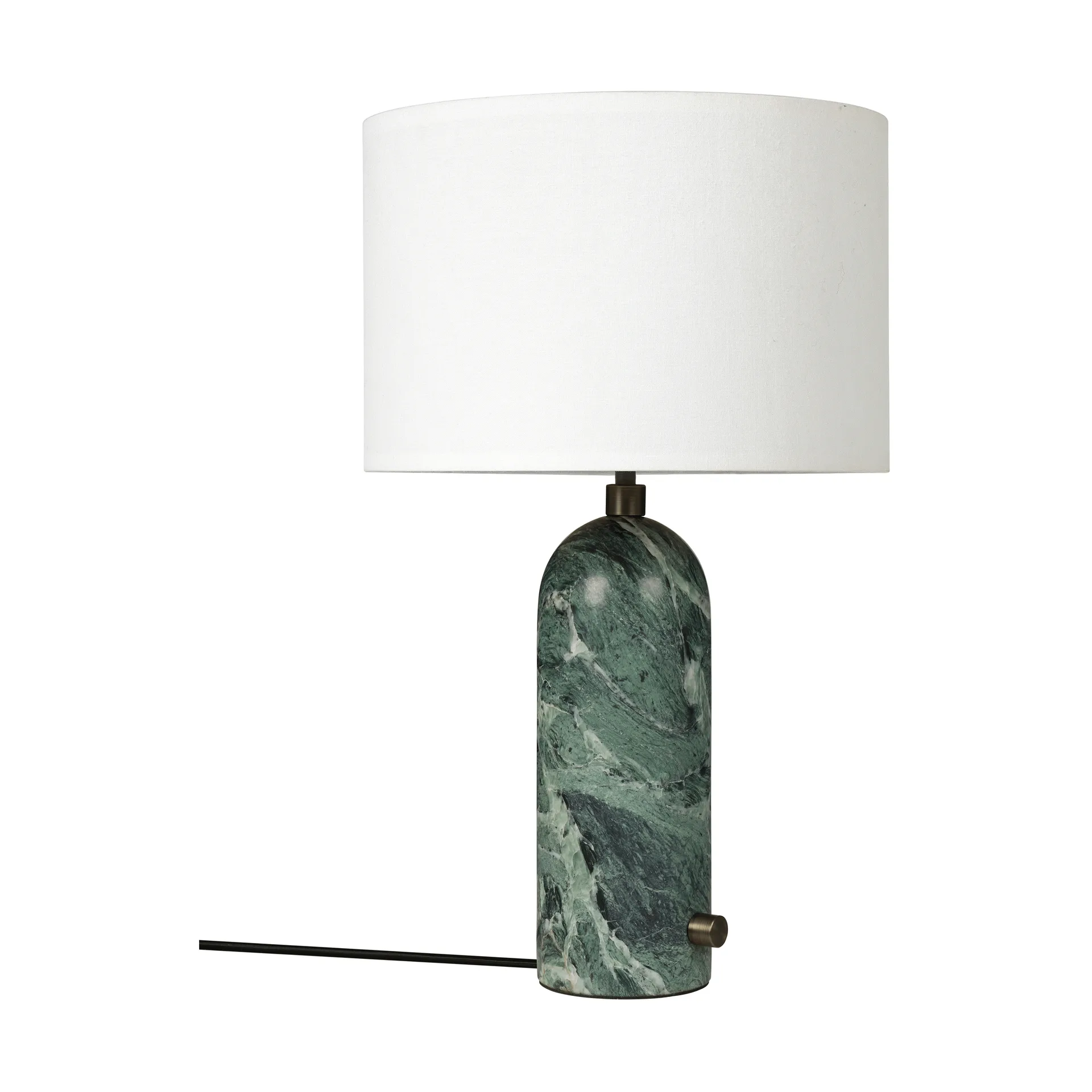 Gravity S bordlampe, Emerald marble-white GUBI