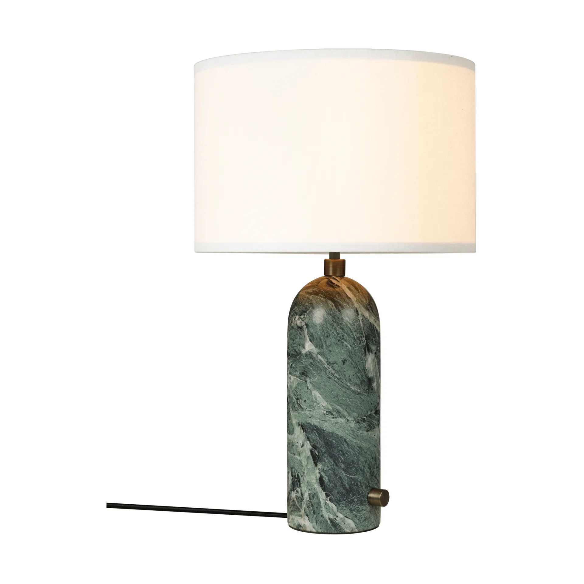 Gravity S bordlampe, Emerald marble-white GUBI