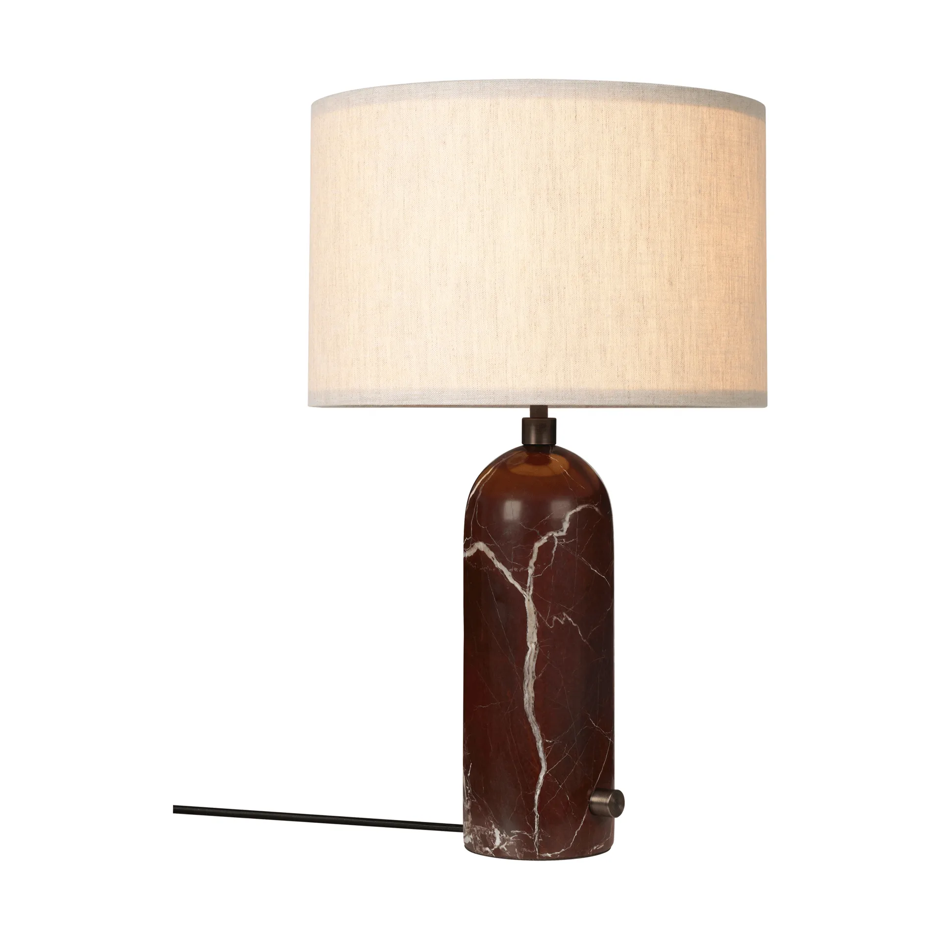 Gravity S bordlampe, Maroon marble-canvas GUBI