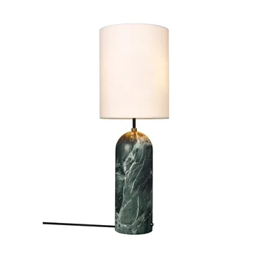 Gravity XL gulvlampe - Emerald marble-white - GUBI