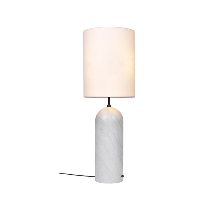Gravity XL gulvlampe, hvit marmor/hvit, high GUBI