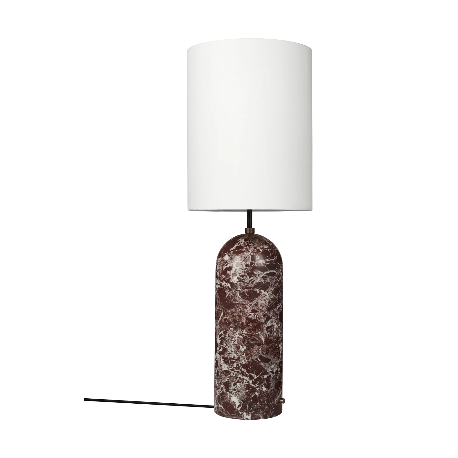 Gravity XL gulvlampe, Maroon marble-white GUBI