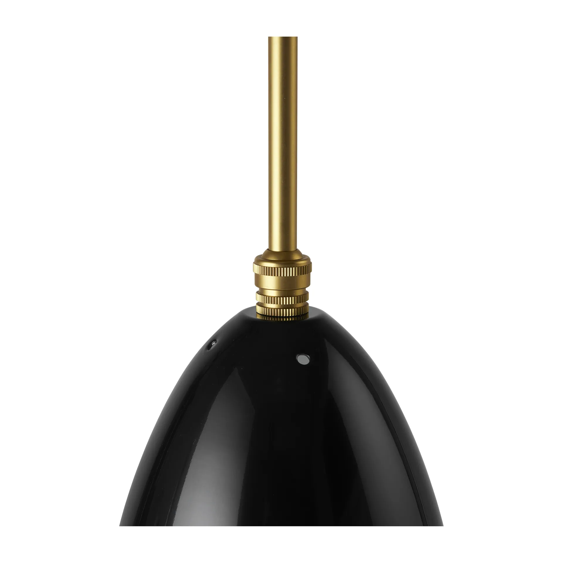 Gresshoppe taklampe blank, Black-brass GUBI