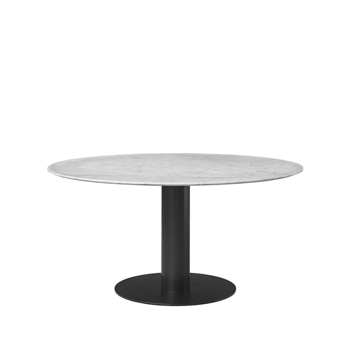 Gubi 2.0 spisebord - marble white, Ø 150 cm, sort stativ - GUBI