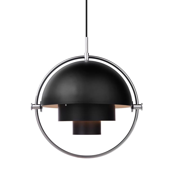 Multi-Lite taklampe - krom-sort - GUBI