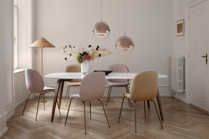 Multi-Lite taklampe, messing-rosa GUBI