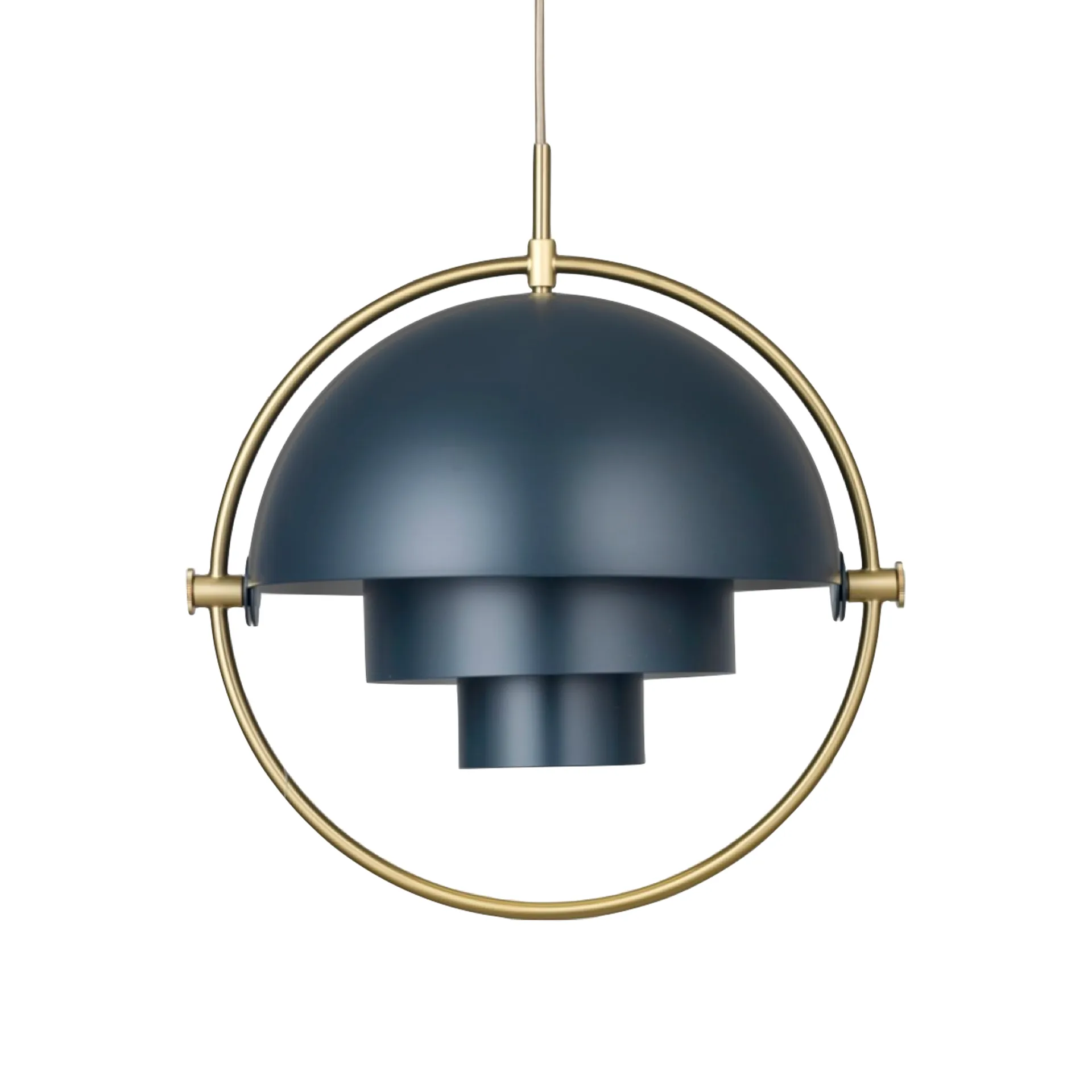 Multi-Lite taklampe, Midnight Blue-messing GUBI