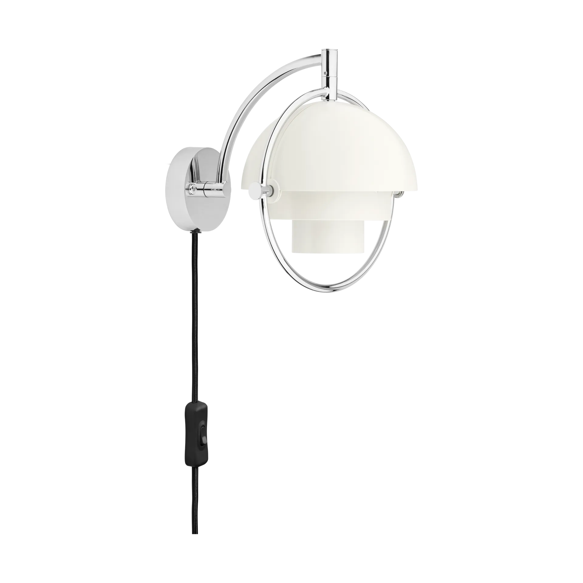 Multi-Lite vegglampe, Hvit-krom GUBI