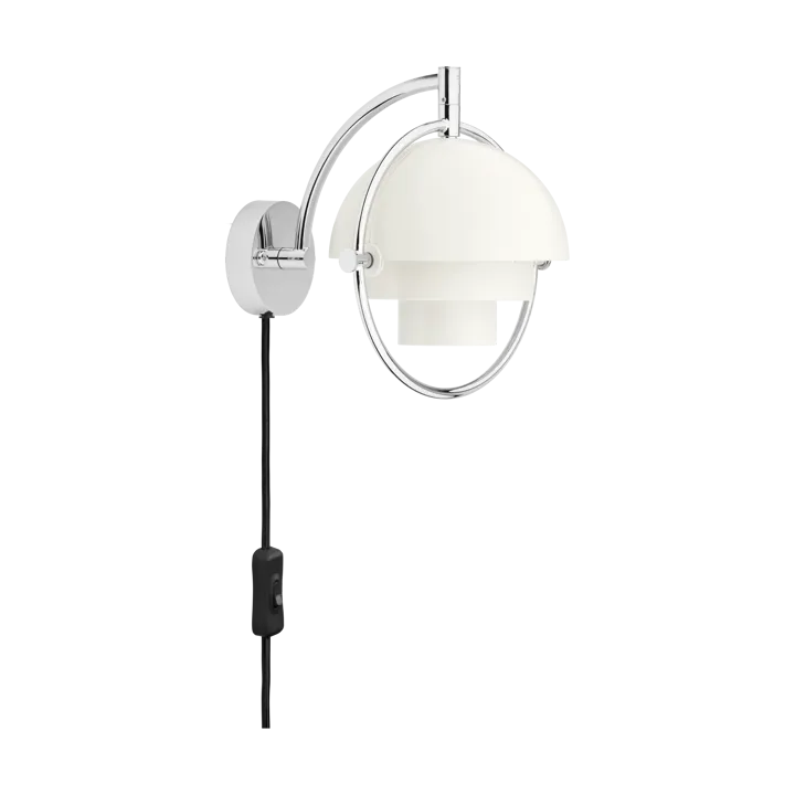Multi-Lite vegglampe - Hvit-krom - GUBI