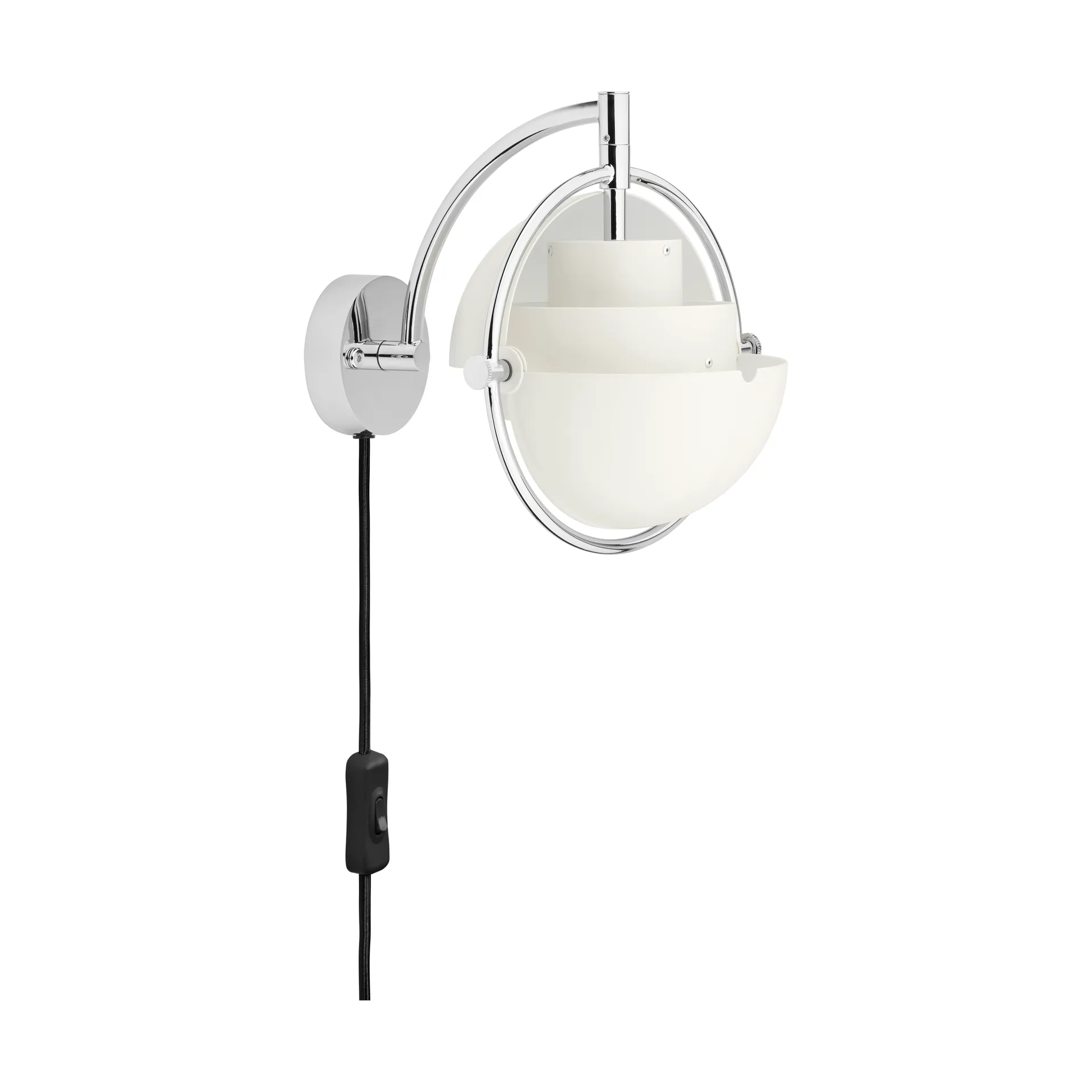 Multi-Lite vegglampe, Hvit-krom GUBI
