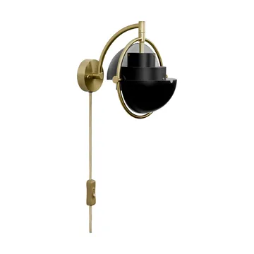 Multi-Lite vegglampe - Svart-messing - GUBI