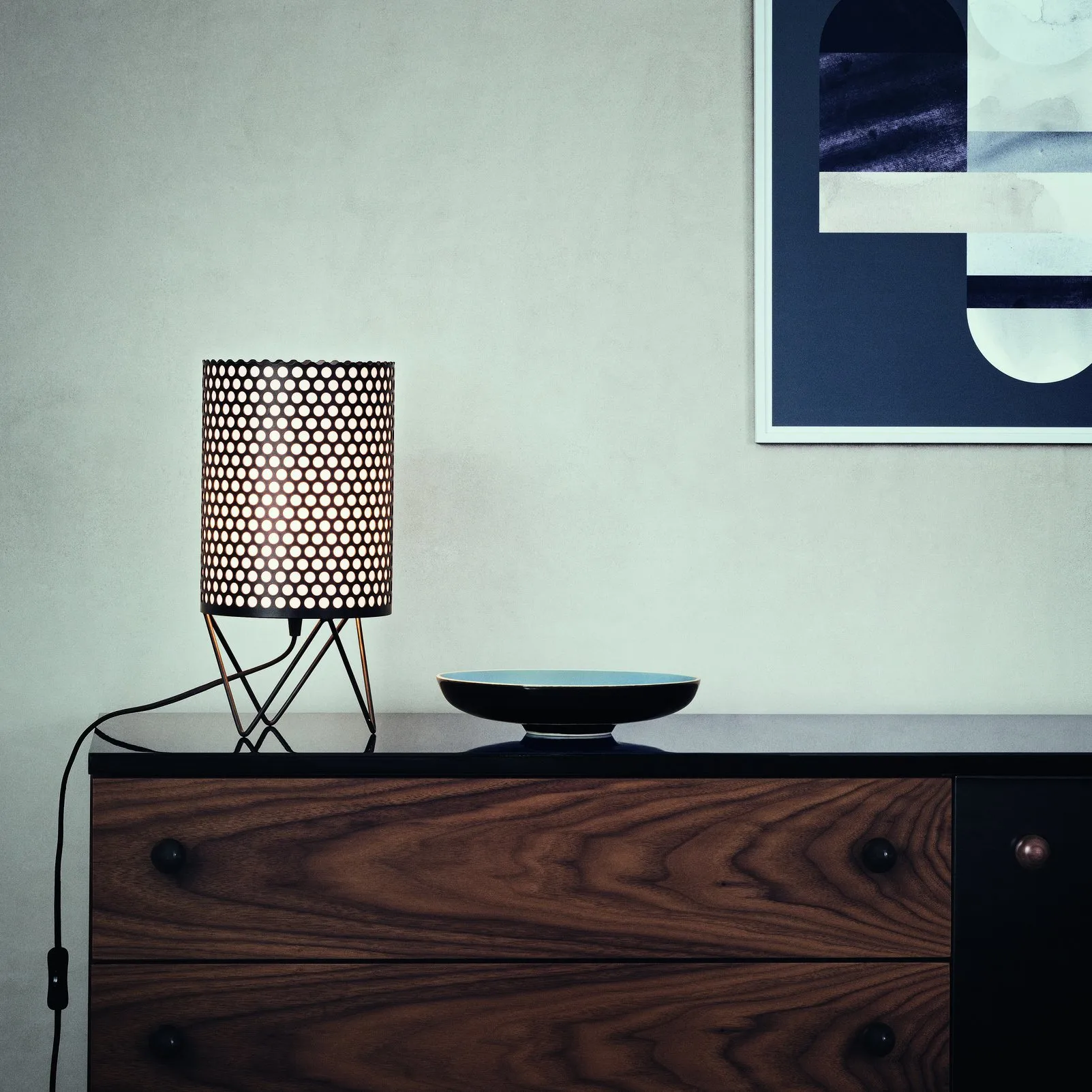 Pedrera ABC bordlampe PD4, svart GUBI