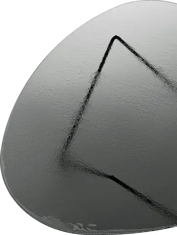 Pedrera salongbord - Svart semimatt-strukturglass smoke - GUBI