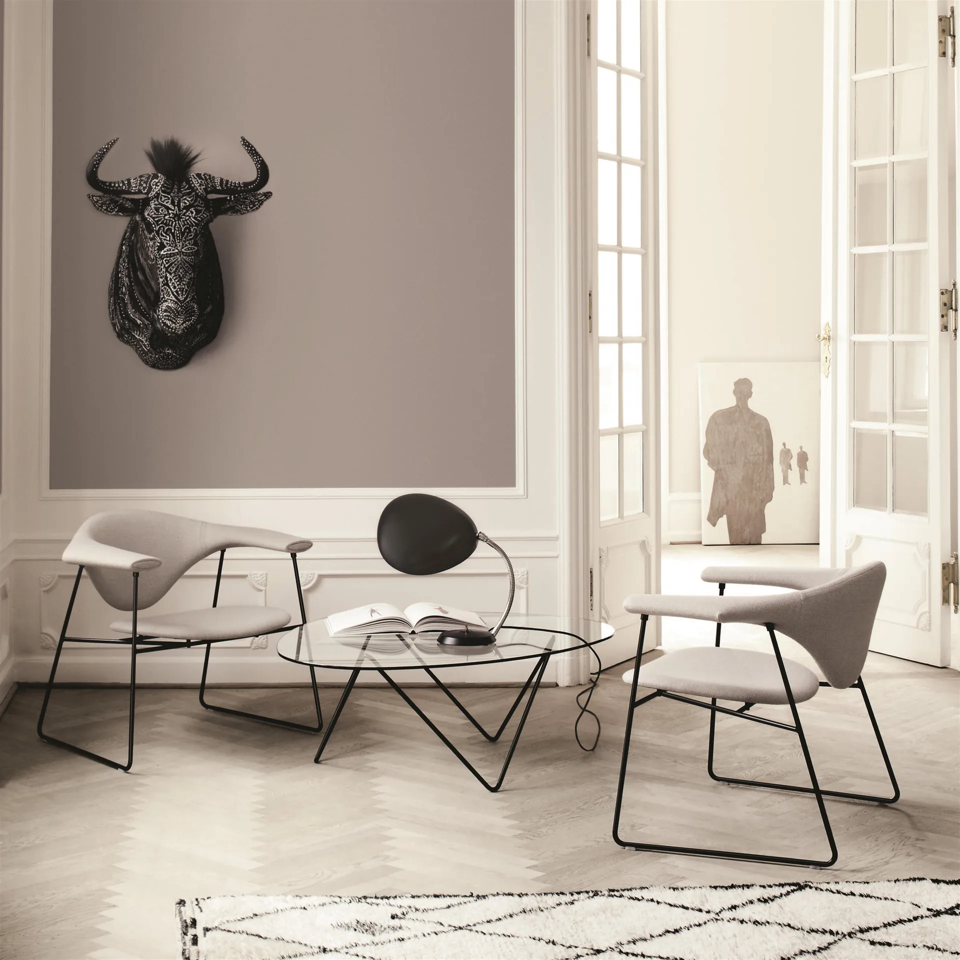 Pedrera salongbord, Svart GUBI