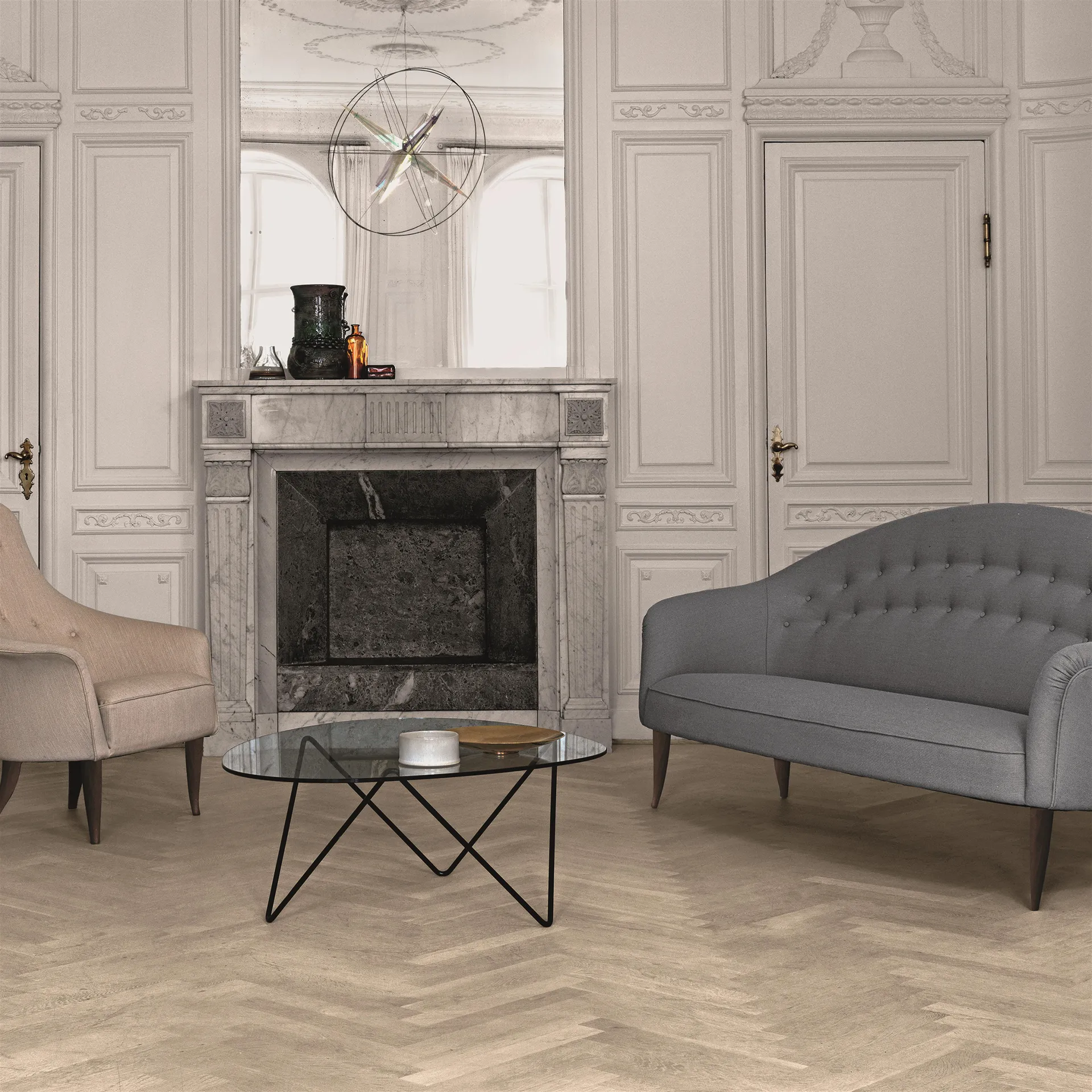 Pedrera salongbord, svarta bein GUBI