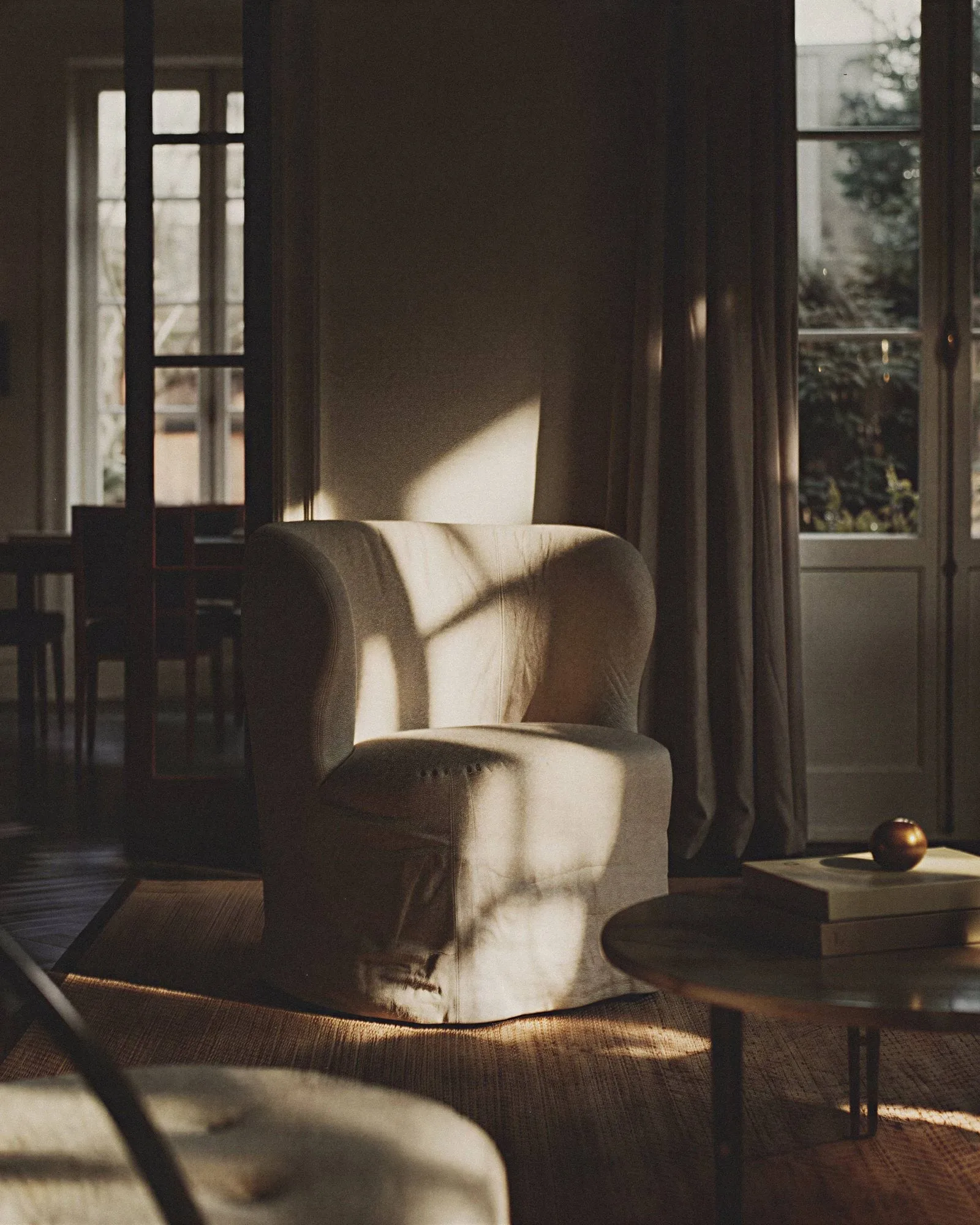Stay Slipcover lenestol, Linen 0023, small GUBI