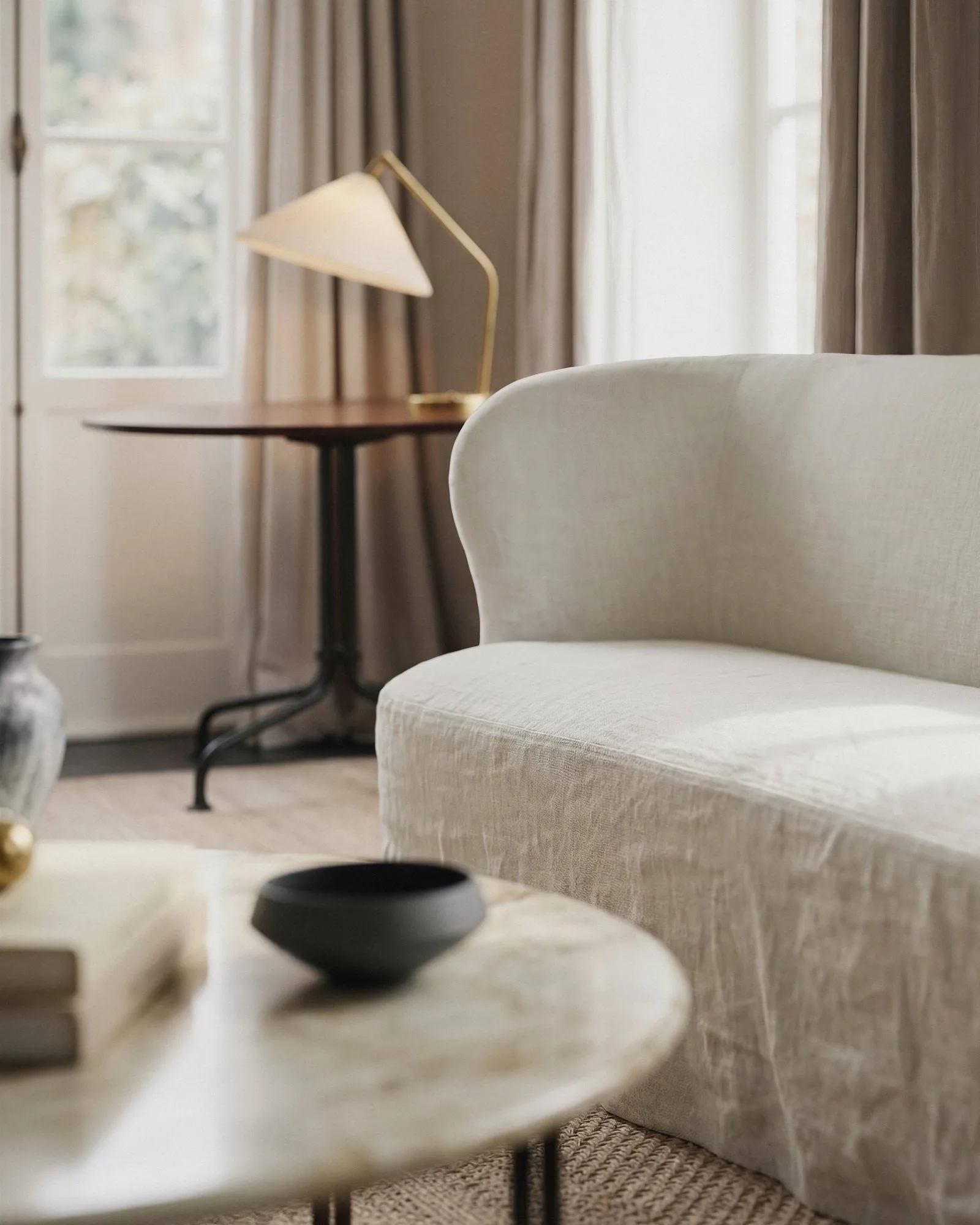 Stay Slipcover sofa, Linen 0023, 190x95 cm, 2,5-seter GUBI
