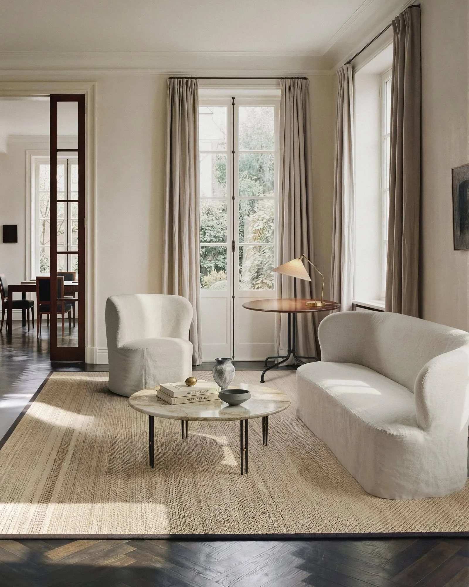 Stay Slipcover sofa, Linen 0023, 190x95 cm, 2,5-seter GUBI