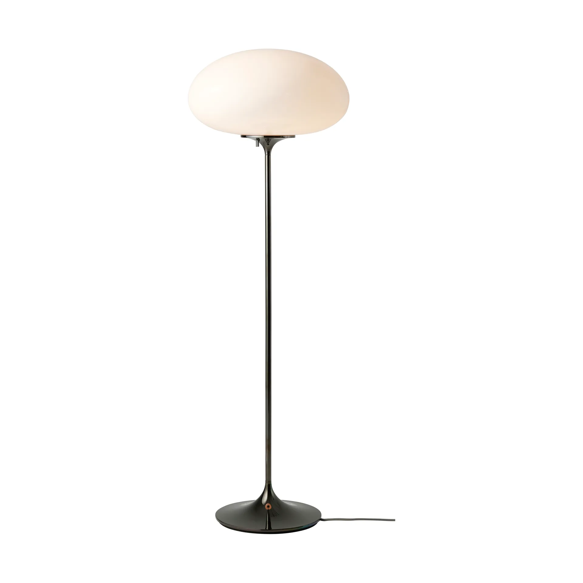 Stemlite gulvlampe, Black chrome-opalglass, 110 cm GUBI