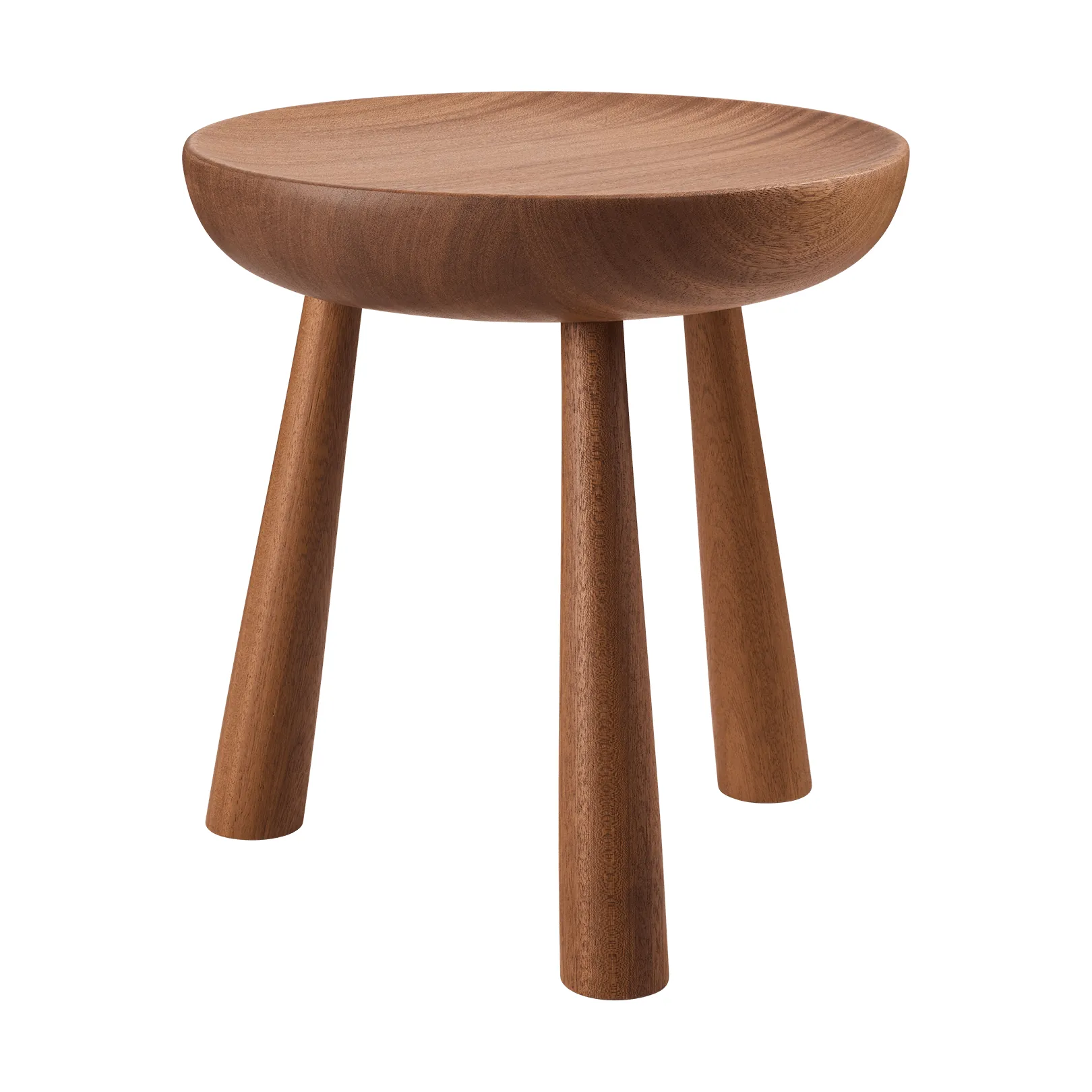 Totto rund krakk, Lacquered sapelli, Ø31x32,6 cm GUBI