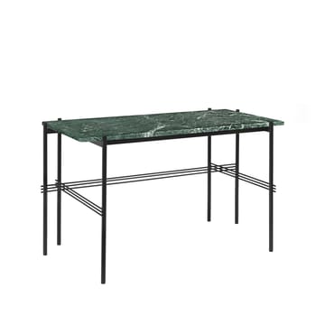 TS Desk skrivebord - marmor grønn, sortlakkert stål - GUBI