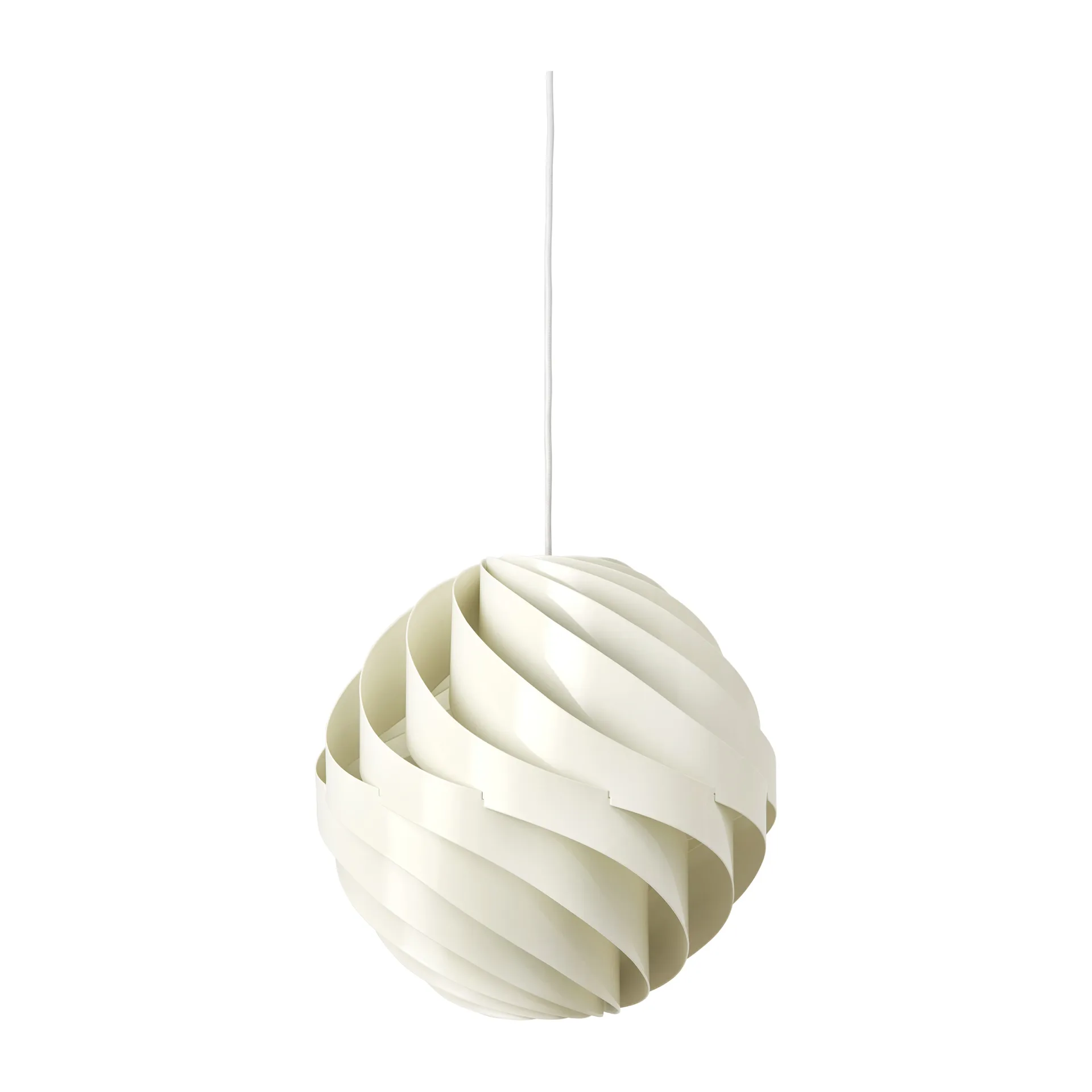 Turbo taklampe blank Ø 36 cm, Alabaster white GUBI