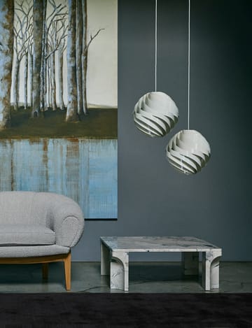 Turbo taklampe blank Ø 36 cm - Alabaster white - GUBI