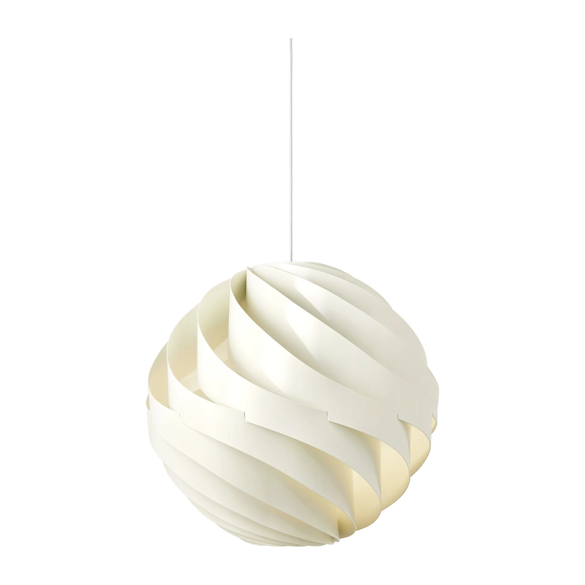Turbo taklampe blank Ø 62 cm, Alabaster white GUBI