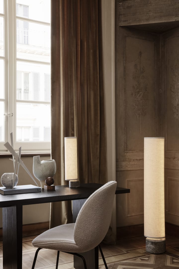 Unbound bordlampe, Canvase-grå marmor GUBI