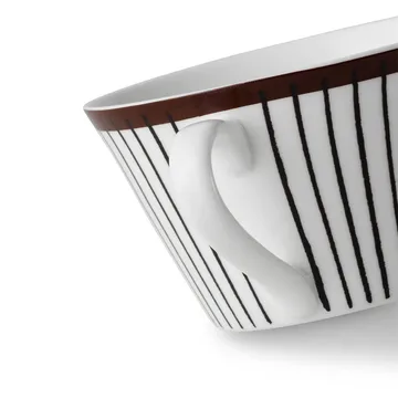 Ribb kaffegods - Kaffekopp + skål - Gustafsbergs Porslinsfabrik