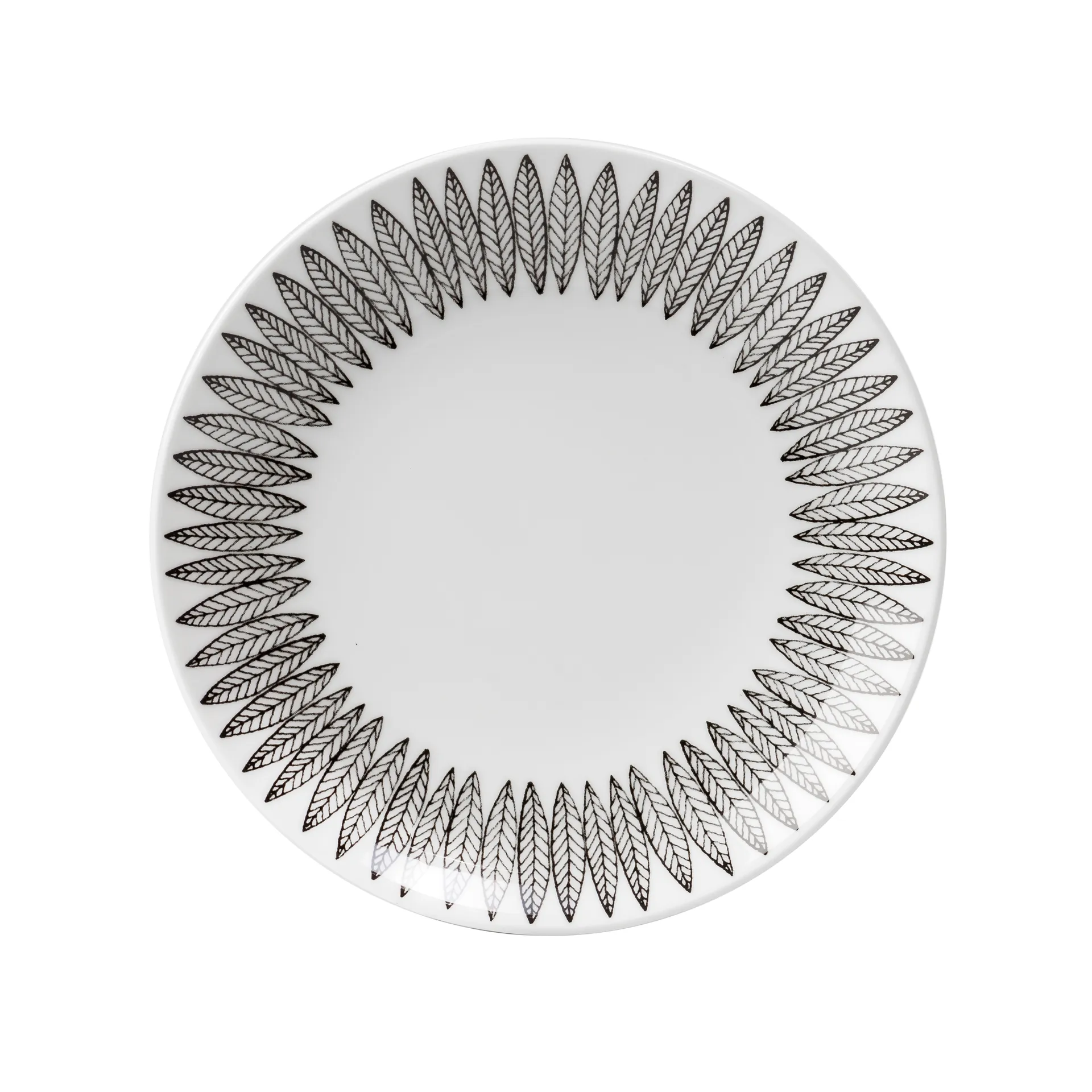 Svart Salix tallerken, Ø 18 cm Gustafsbergs Porslinsfabrik