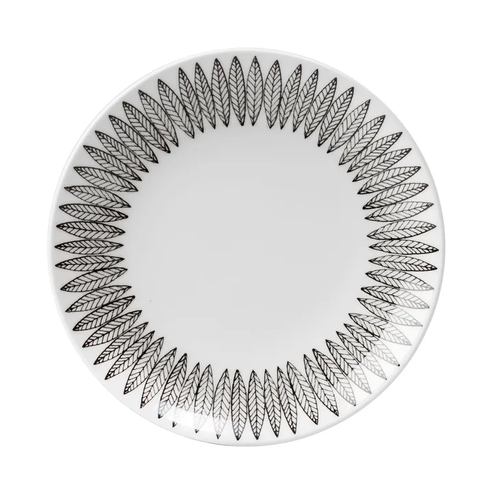 Svart Salix tallerken - Ø 22 cm - Gustafsbergs Porslinsfabrik