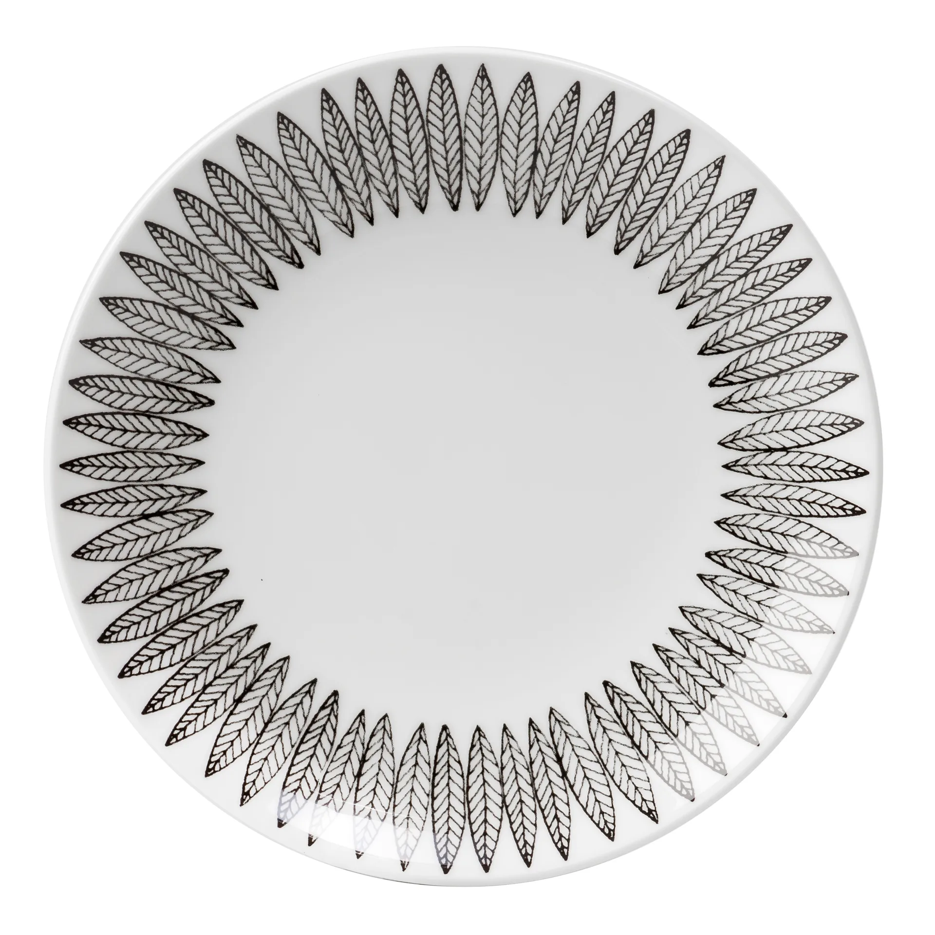 Svart Salix tallerken, Ø 28 cm Gustafsbergs Porslinsfabrik