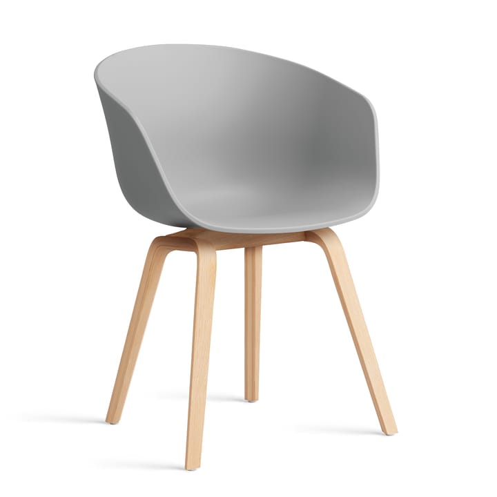 About a Chair 22 stol 2.0 - Concrete grey-såpet eikstativ - HAY