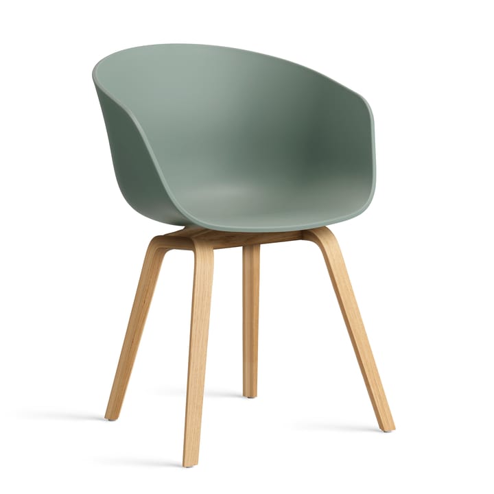 About a Chair 22 stol 2.0 - Fall green-lakkert eikstativ - HAY