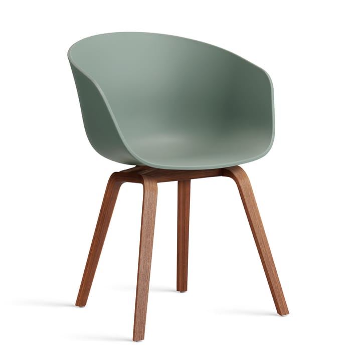 About a Chair 22 stol 2.0 - Fall green-lakkert valnøttstativ - HAY
