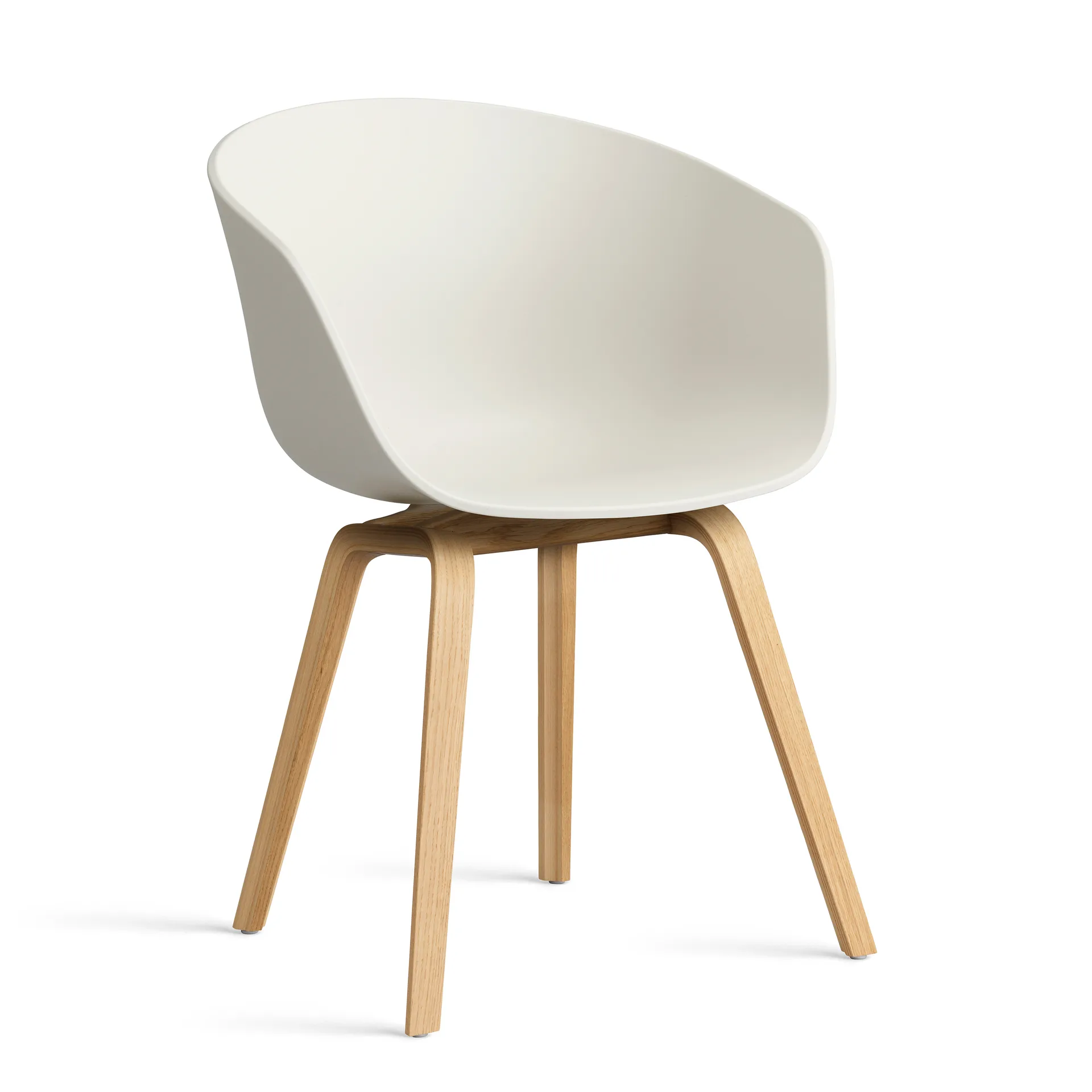 About a Chair 22 stol 2.0, Melange cream-lakkert ekstativer HAY